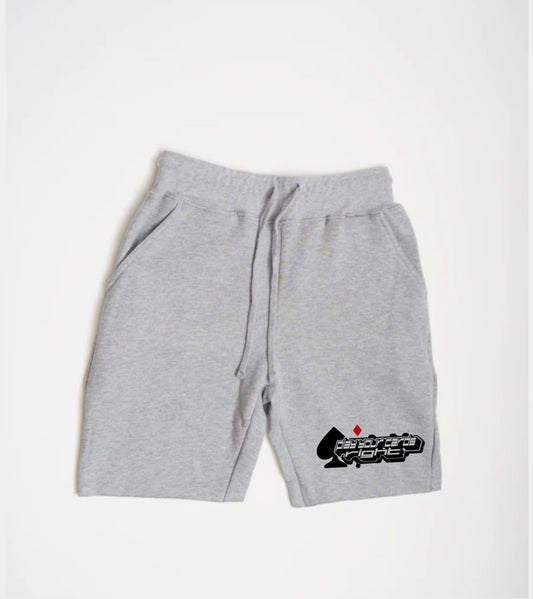 Grey jogger shorts